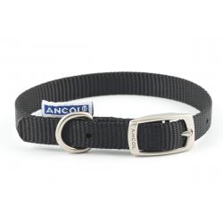 Ancol Nylon Dog Collar Black