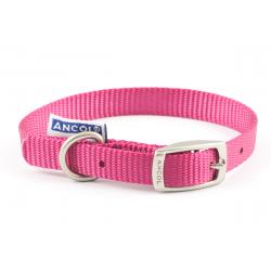 Ancol Nylon Dog Collar Raspberry