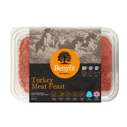 Benyfit Natural 80.10.10 Turkey Meat Feast Raw Dog Food