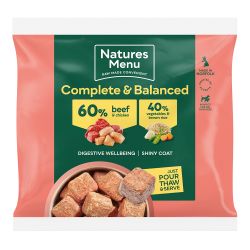 Natures Menu 60/40 Beef Nuggets Frozen