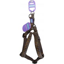 Hemm & Boo Check Padded Harnness Brown