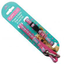 Hemm & Boo Puppy Set Tartan Pink