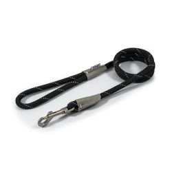 Ancol Reflective Rope Lead Black