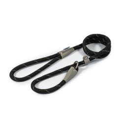 Ancol Reflective Slip Lead Black