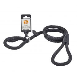 Nylon Rope Slip Lead - Black