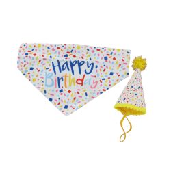 Ancol Pawty Time Hat & Bandana Spinkles