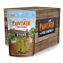 Pawtato Low Fat Gluten Free Spinach & Kale Sticks