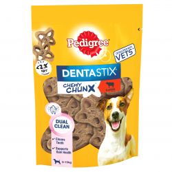 Pedigree DENTASTIX Chewy Chunx Mini Dog Treat Beef Flavour