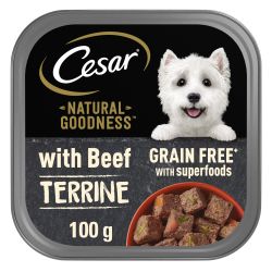 CESAR NATURAL GOODNESS Grain Free Adult Dog Food Beef Terrine