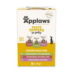 Applaws Taste Toppers Wet Dog Food Variety Selection in Jelly 6pk