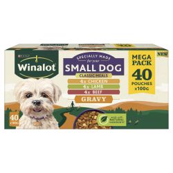 WINALOT Meaty Chunks Small Dog Mixed in Gravy 40pk
