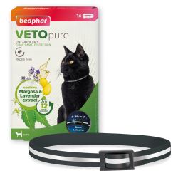 Beaphar VETOpure Plant-Based Protection Flea Reflective Collar for Cats 35cm