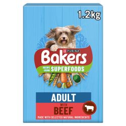 BAKERS Adult Dog Superfoods Beef & Vegetables