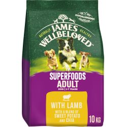 James Wellbeloved Superfoods Adult Dry Dog Food Lamb with Sweet Potato & Chia