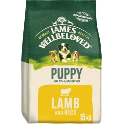 James Wellbeloved Puppy Complete Dry Dog Food Lamb & Rice
