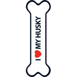 I Love Husky Magnet