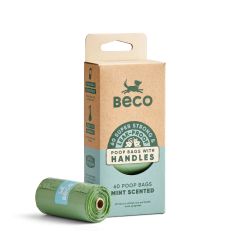 Beco Poop Bags Mint Scented with Handles