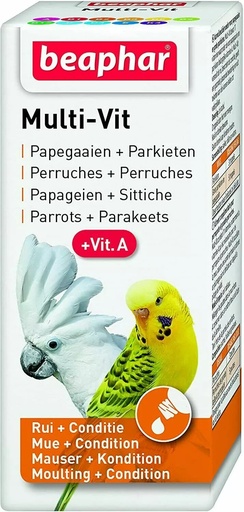 Beaphar Multi-Vit Vitamin-A + Moulting Condition Parrots & Parakeets Bird