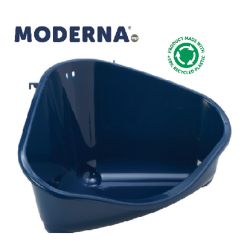 Moderna Corner Litter Pan Large Blue Berry