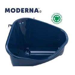 Moderna Corner Litter Pan Small Blue Berry