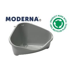 Moderna Corner Litter Tray Mini Olive Green