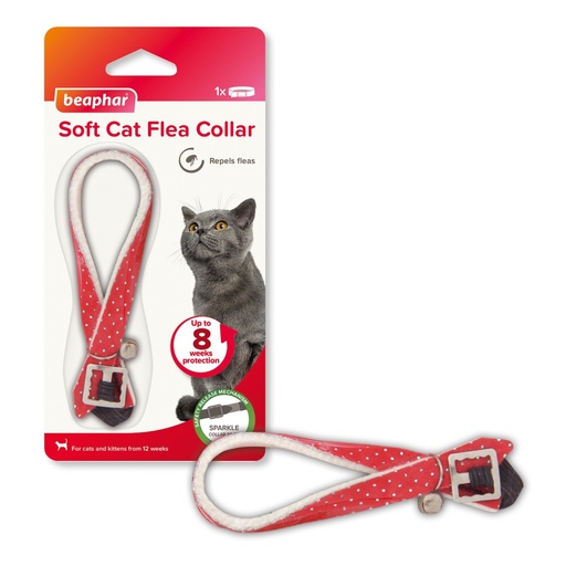Beaphar Soft Cat Flea Collar - Sparkle - Repels Flea & Ticks Relief Upto 8 Weeks