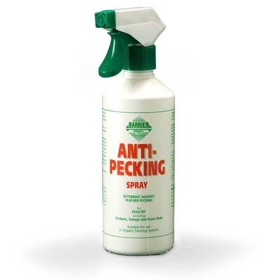 Barrier Poultry Anti-Pecking Spray Deterrent Against Feather Pecking